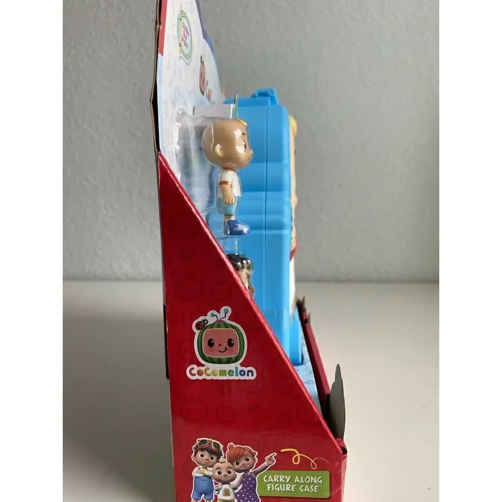 Cocomelon Official Carry Along Figure Case Holds 30‎ Includes 2 Characters New